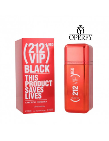 Perfume Carolina Herrera 212 Vip Black Red con caja