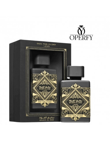 Perfume Lattafa Bade'e Al Oud Oud for Glory  con caja
