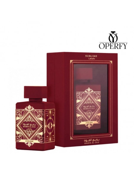 Perfume Lattafa Bade'e Al Oud Sublime con caja