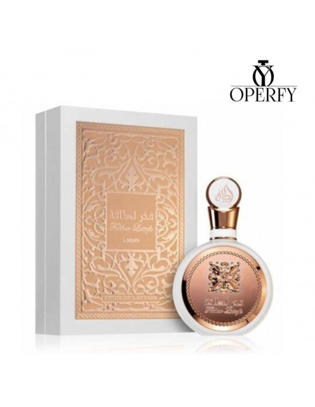Perfume Lattafa Fakhar Rose con caja