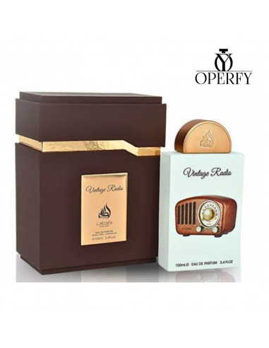 Perfume Lattafa Vintage Radio  con caja