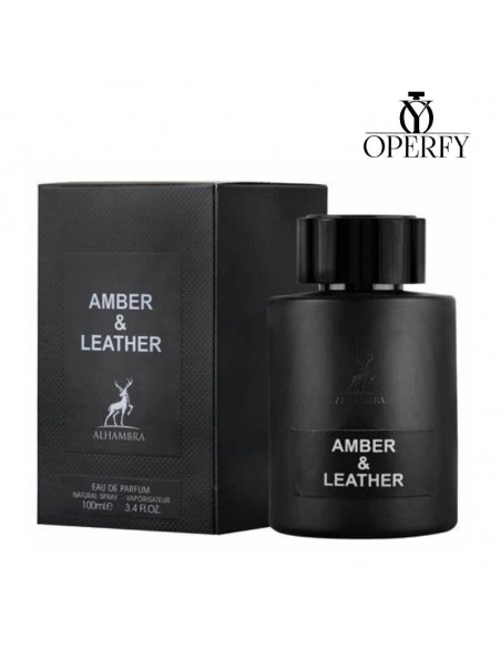Perfume Maison Alhambra Amber & Leather  con caja