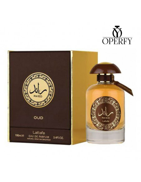 Perfume Lattafa Ra'ed Oud con caja