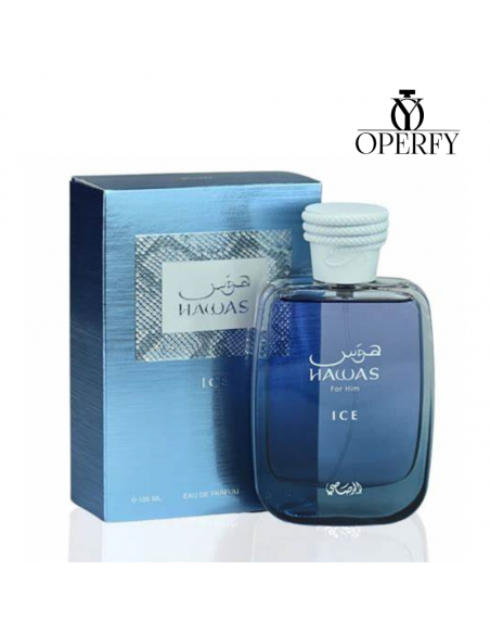 Perfume Rasasi Hawas ice con caja