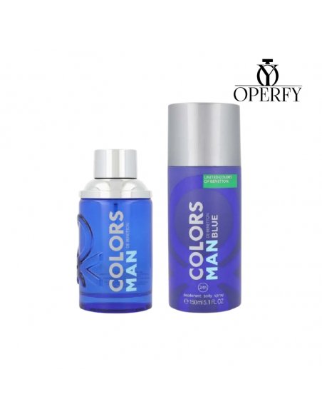 Estuche Benetton Colors Man Blue 100ml y Desodorante 150ml - Hombre